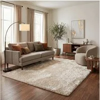 Snapstyle Hochflor-Teppich Hochflor Shaggy Teppich Luxus Feeling Mix, Rechteckig, Höhe: 48 mm