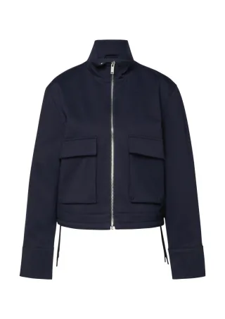 s.Oliver Red Label - Kurze Übergangsjacke im Boxy-Fit mit Reißverschluss blau - Gr. - 44