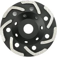 Trade-Shop Schleifteller Diamant passend für Bosch, Makita, Flex, Metabo, Würth, Einhell, ø 125.00 mm, 1-St., V-Segmente (Höhe: 5,5mm), Innendurchmesser/Bohrung: 22,23 mm