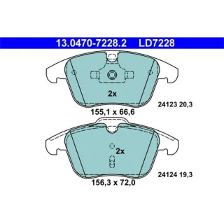 ATE Ceramic Bremsbel?ge vorne Ford Land Rover Volvo