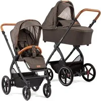 Gesslein Kombi-Kinderwagen Gesslein FX4 Style Kinderwagen Set mit Babywanne mokka 490490