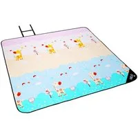 Picknickdecke Kinderdecke Giraffe 195x200cm Decke Outdoordecke Spieldecke, NILS CAMP