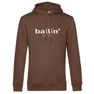 Basic Hoodie von Ballin Est. 2013 in der farbe Braun und in größe L.