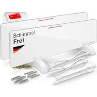 KESSER Infrarotheizung 2x Anti Schimmel Heizung 50W Infrarot Bad Wandheizer Schimmelentferner, Wandheizung Alternative zu Anti Schimmelspray Schimmelfrei ohne Chemie
