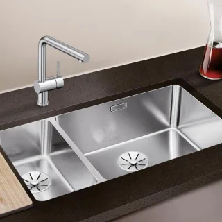Blanco Andano 500/180-u Spüle 522991 74,5x44cm, Edelstahl Seidenglanz, links, für Unterbau