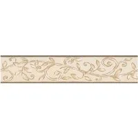 A.S. Création Bordüre Borte floral 5 m x 0,13 m Cappuccinofarben