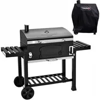 TAINO Holzkohlegrill HERO XXL, mit Abdeckhaube, höhenverstellbare Kohlewanne, Grillfläche: ca. 42 x 72 cm