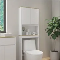 Vicco Badregal Livia, Weiß/Holz, 60 x 163 cm, 1-tlg.