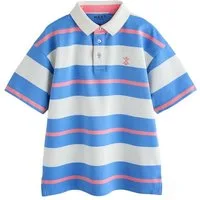 Next Poloshirt Kurzärmeliges Relaxed Fit Polohemd mit Streifen (1-tlg)