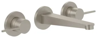 Villeroy & Boch Dreiloch-Waschtischarmatur Conum 335x65x189 mm o Ablaufgarnitur Brushed Nickel Matt TVW12700200064