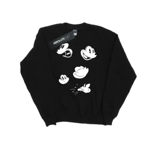 Disney - "Mickey Mouse Faces" Sweatshirt für Herren (Schwarz)
