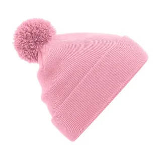 Beechfield - "Original" Mütze Bommel (Altrosa)