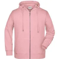 James & Nicholson Kapuzensweatjacke Sportliche Herren Sweatjacke aus Bio-Baumwolle 8026 Hochwertige French-Terry Qualität