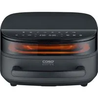 Caso Heißluftfritteuse CASO 3191 Design Heissluftfritteuse AirFry & PizzaChef, 2850 W, Frittieren, Backen, Aufwärmen, Rösten oder Dörren.