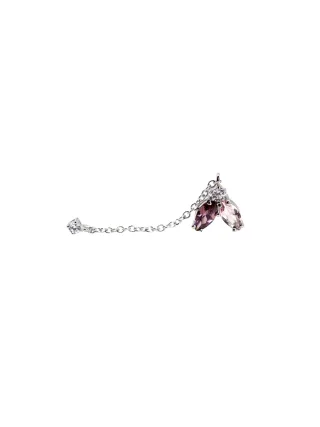 LEIS Ohrhänger 925 Sterling Silber rhodiniert Glänzend Blume Zirkonia bunt