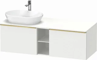 Duravit D-Neo Konsolenwaschtischunterbau wandhängend Weiß Matt 1400x550x459 mm - DE4950L34180000 DE4950L34180000