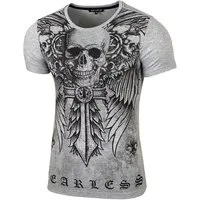 Baxboy T-Shirt Baxboy T-Shirt »BX2314« Rundhals bedruckt Print mit Strasssteine 2314