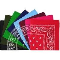 Cassandra Accessoires Bandana Tuch aus Baumwolle, (8-St), - Klassisches Paisley Halstuch, Kopftuch, Accessoire