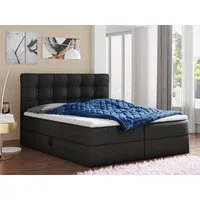 Sofnet Boxbett Best (mit zwei Bettkästen, Bonell-Matratze und Topper), Doppelbett, Polsterbett mit Kopfteil, Boxspringbett