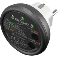 VOLTCRAFT Spannungsprüfer Steckdosentester VC40