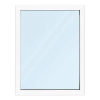 Fenster 100x130 cm, Kunststoff Profil aluplast IDEAL® 4000, Weiß, 1000x1300 mm, einteilig festverglast, 2-fach Verglasung, individuell konfigurieren