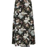 URBAN CLASSICS Jerseyrock Urban Classics Damen Ladies Viscose Midi Skirt (1-tlg)