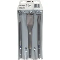 Bosch Professional Bohrer- und Meißelsatz Meißel Set SDS-plus 3tlg. (2607019159) Flach / Spitz