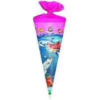 Livepac Office Schultüte Schultüte / Zuckertüte / Länge: 25cm / rund / "Meerjungfrau"