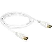 Kabel DisplayPort 1.2 Stecker > DisplayPort Stecker 4K weiß, 2 Meter