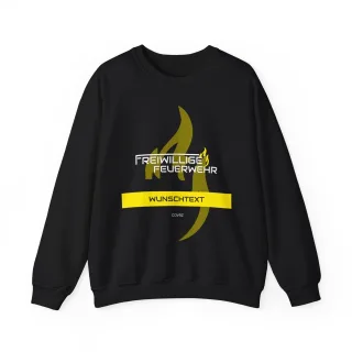 COVRZ Individuell gestaltbarer Feuerwehr-Crewneck-Pullover – Perfektes Geschenk für Helden Dark Heather S Ohne