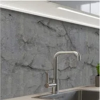 KitchenYeah Küchenrückwand Muster selbstklebend (keine Folie) Alt - Beton - Wand, (1-tlg), Spritzschutz, Küche, Rückwand, Küchenwand, Küchenfront, 30x20 cm