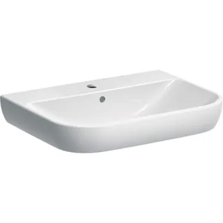 Geberit Smyle Waschtisch, 65x48cm mit Hahnloch, mit Überlauf, KeraTect, 500230018 500230018