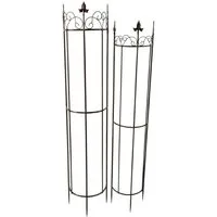 Eurotrade Rankgitter Eleganter Blickfang: Halbrundes Rankgitter „Clematis“