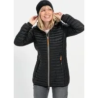 camel active Steppjacke aus recyceltem Polyamid Langarm Markenlogo