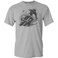 Baddery Print-Shirt Motocross T-Shirt: "Dirt Rush" - Motorrad Biker T-Shirt, hochwertiger Siebdruck, auch Übergrößen, aus Baumwolle