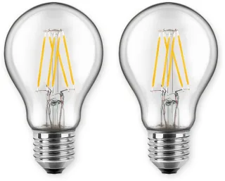 BLULAXA LED-Lampe A60 Filament, E27, EEK:E, 7 W, 810 lm, 2700 K, 2 Stück