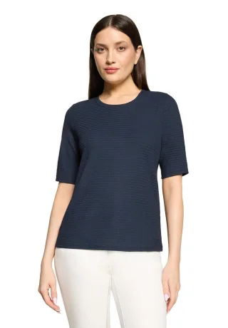Betty Barclay - Strukturshirt dunkelblau - Gr. - 40