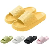 Mutig Badeschuhe Herren Damen,Original EVA Badeschlappen,weich & bequem Hüttenschuhe (Besonders weiches Material mit rutschfester Sohle,Bequem zu tragen, Wolkenweiches Tragegefühl,Slippers für Badezimmer,Perfekte Wahl) Hüttenschuhe Damen Herren Dusch