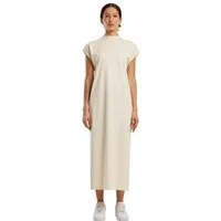 Build Your Brand Sweatkleid Ladies Long Extended Shoulder Dress Damen Kleid
