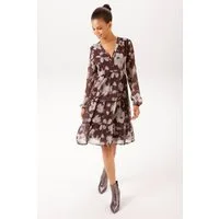 Aniston CASUAL Blusenkleid mit grafischen Batik-Blumen bedruckt - NEUE KOLLEKTION