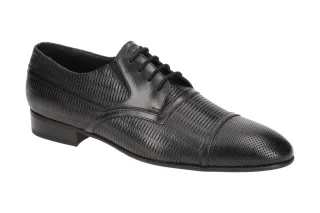 Bello BL557 Nero Herrenschuhe Schn?rschuhe Echtleder Gummisohle Blockabsatz