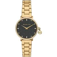 MICHAEL KORS Quarzuhr Pyper MK7616, Armbanduhr, Damenuhr, Edelstahlarmband, analog, Glassteine