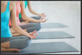 Fussmatte Yoga 6316 | Größe: 60 cm x 45 cm