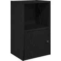 vidaXL Bücherregal Bücherregal Schwarz Eichen-Optik 31x24x52 cm Holzwerkstoff, 1-tlg.