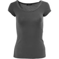 Muse T-Shirt Basic Kurzarm T-Shirt Skinny Fit 1001