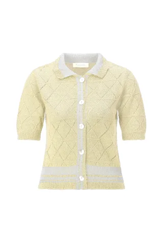 Rich & Royal - Short SLVS button down soft butter - Gr. - M