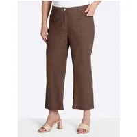 Sheego Jerseyhose Leinen-Mix-Hose normal