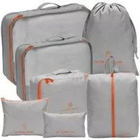 Trizand Kofferorganizer t (Reisekoffer-Set für optimalen Stauraum und Organisation., 7-tlg., Koffer-Set mit 7 Teilen: 3 großer Koffer, 2 mitlere und 2 kleinere), Kompaktes Design mit stilvollem Finish in verschiedenen Farben.
