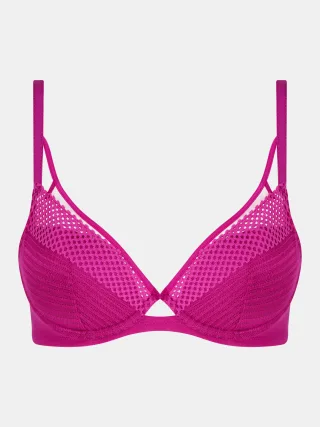 Chantelle Lingerie - Play Tiefausgeschnittener T-Shirt BH tyrian pink - Gr. - 75 B