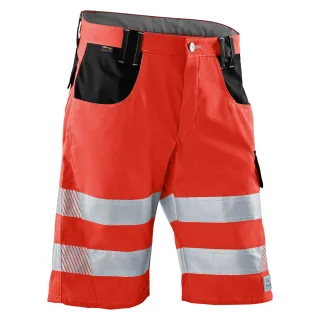 KÜBLER REFLECTIQ Shorts PSA 2 warnrot/schwarz 58 - 2307 8341-5499-58